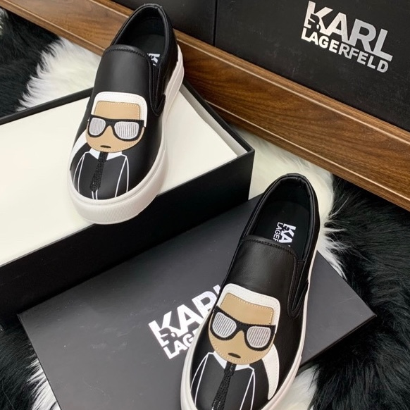Giày lười slipon KARL hàng chuẩn 1-1 form hàng đẹp có độ hoàn thiên cao