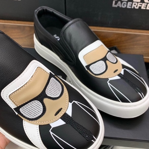 Giày lười slipon KARL hàng chuẩn 1-1 form hàng đẹp có độ hoàn thiên cao