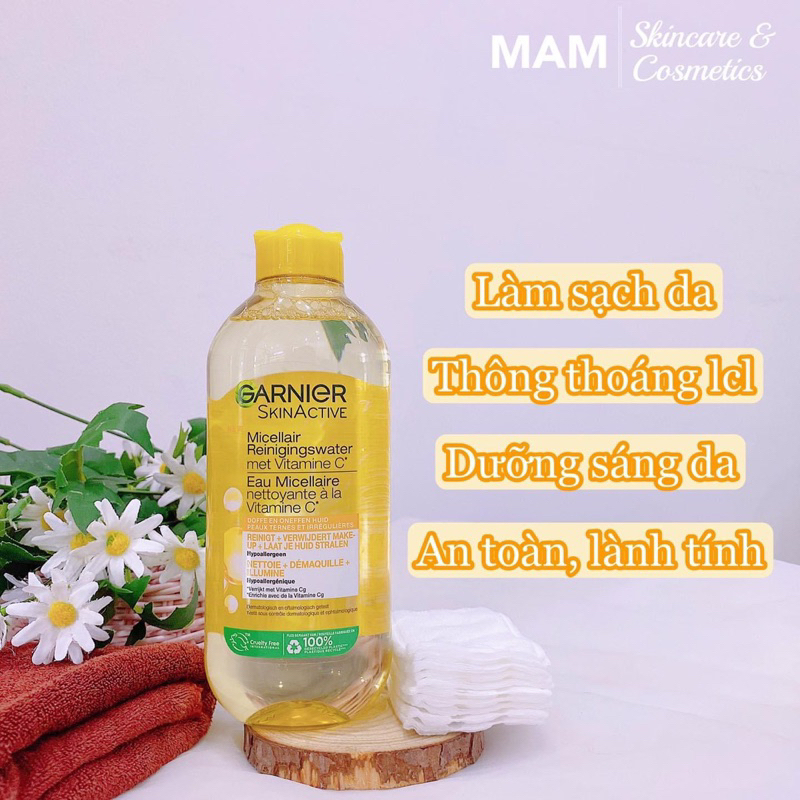 NƯỚC TẨY TRANG GANIER CÁC MÀU 400ml