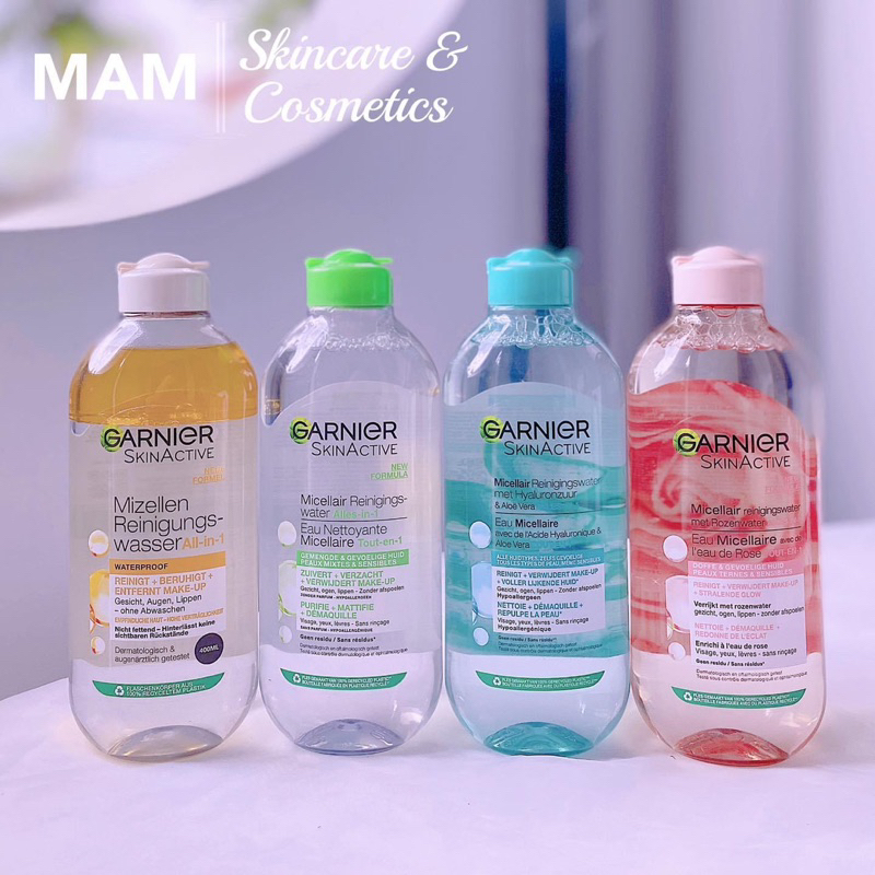 NƯỚC TẨY TRANG GANIER CÁC MÀU 400ml
