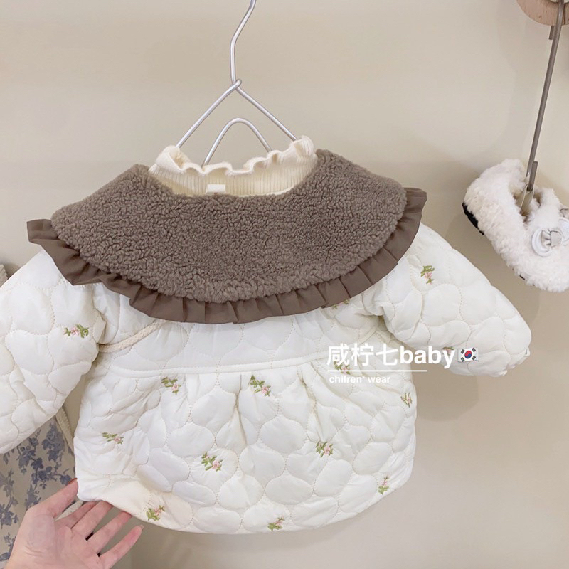 Áo khoác lót lông siêu ấm cho bé gái 8-18kg