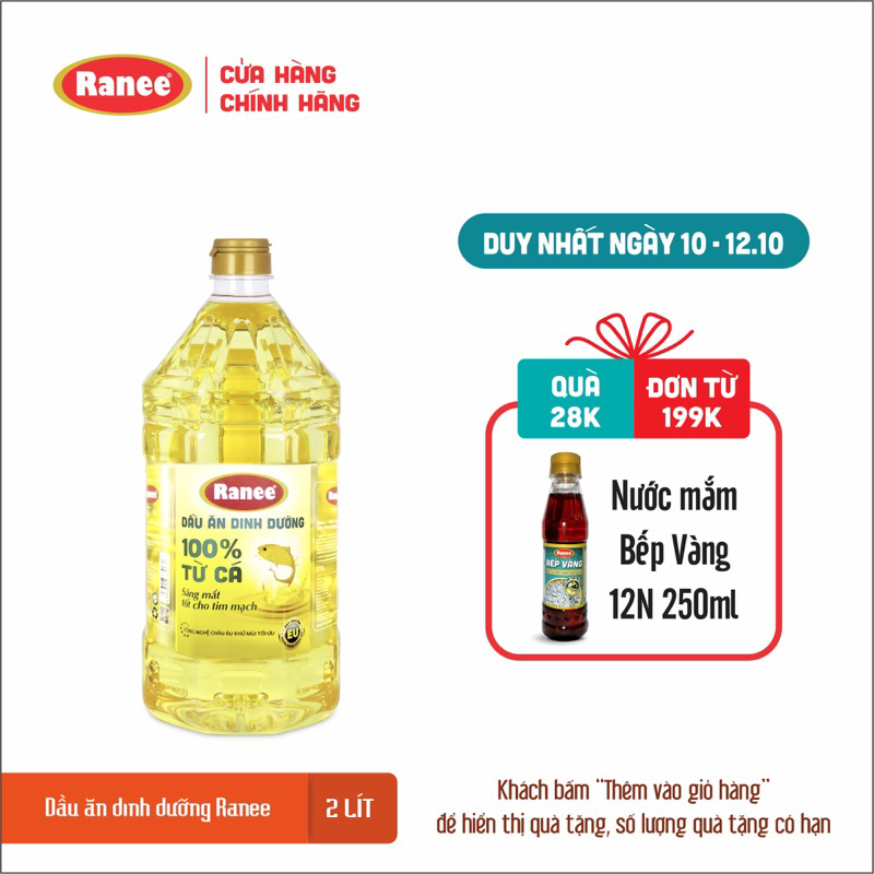 Dầu ăn dinh dưỡng Ranee 2L