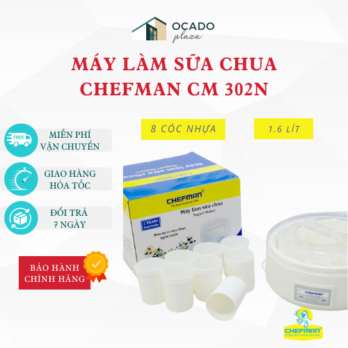 Máy làm sữa chua SEKA/Chefman 8 cốc - 12 cốc, an toàn tiện lợi, dễ sử dụng, bảo hành chính hãng
