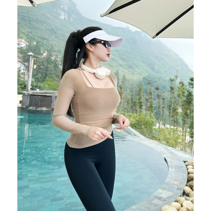 Áo lưới thể thao VINCIE - Sẵn đệm đúc liền dày dặn - Chất thun lạnh cao cấp - BRUN