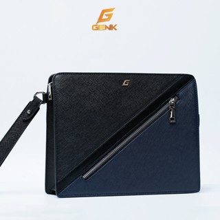 Ví Da Bò Nam Cầm Tay - CLutch Nam Thương Hiệu Genk - GBD05