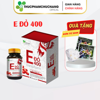 Vitamin E đỏ 400mg DANIPHARM (30 viên), chống lão hóa, ổn định nội tiết cho phụ nữ