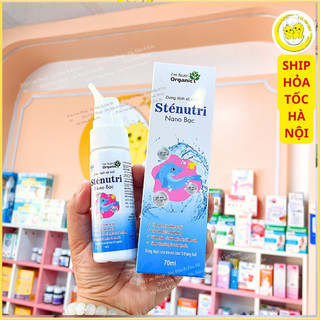 Xịt mũi cá heo Sténutri Nano bạc