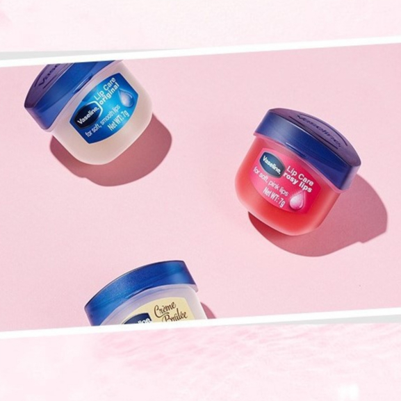 Sáp Dưỡng Môi Vaseline Lip Care dưỡng môi hồng xinh, mềm mịn, ngọt ngào KOREA 7g/ Hũ