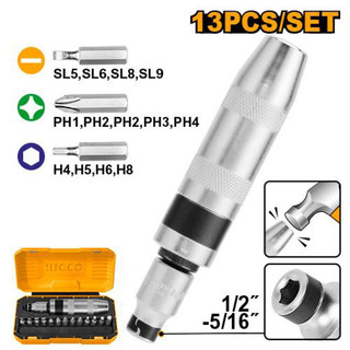 Bộ tua vít đóng tháo óc 13 chi tiết ingco hids1301