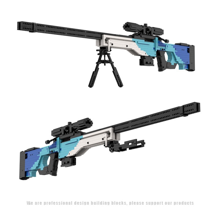 Đồ Chơi Lắp Ráp LEGO Mô Hình CSGO Súng AWP Gungnir Với 1000+ PCS, Theo Bản Thiết Kế Chuẩn Kevin183