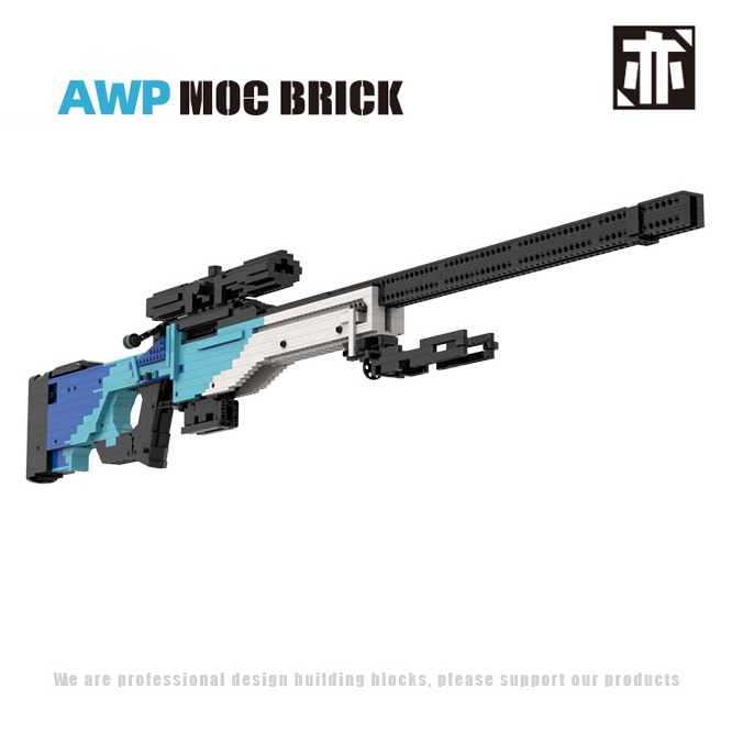 Đồ Chơi Lắp Ráp LEGO Mô Hình CSGO Súng AWP Gungnir Với 1000+ PCS, Theo Bản Thiết Kế Chuẩn Kevin183
