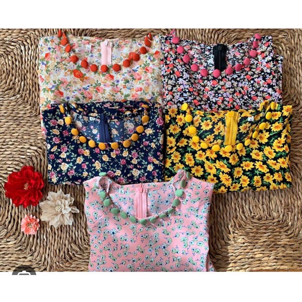 ☀️Túi 12 Cái Nút Bọc Vải| Cúc Vải| Khuy Vải/ Nút Nấm Bọc Vải Linen Vải Kate Nhiều Màu Caro Chấm Bi Xinh Xắn Phụ Liệu May