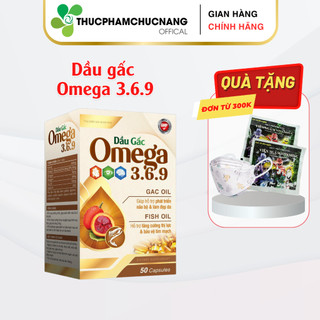 Dầu gấc Omega 369 DANIPHARM,bổ sung vitamin làm đẹp da chống lão hóa nhức mỏi mắt,50v