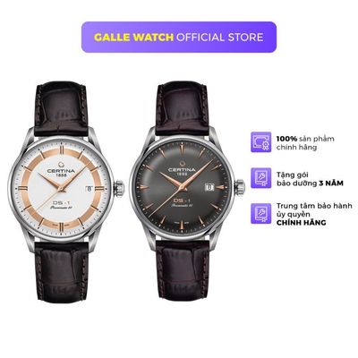 Đồng hồ cơ nam Certina C029.807.16 mặt kính Sapphire cao cấp, chông nước 10 ATM, dây da đeo tay êm ái, cao cấp