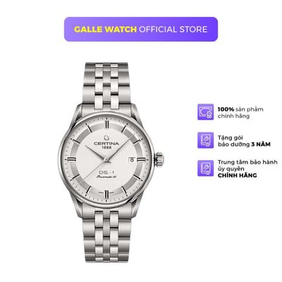 Đồng hồ cơ nam Certina C029.807.11.031.60 chống nước 10ATM, mặt kính Sapphire thời trang, dây thép đeo tay