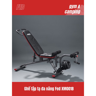 Ghế tập tạ đa năng, chịu tải 150kg có đá chân - fed-xm0118