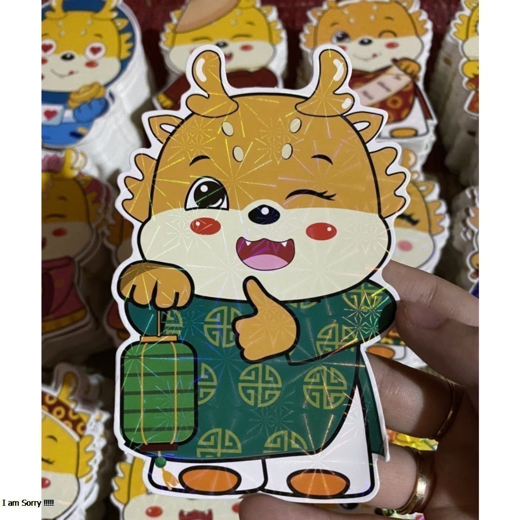 Combo 20 / 50 / 100 cái - Bao lì xì chibi dạ quang, bao lì xì 2023 mẫu mới