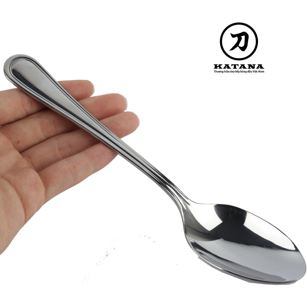 Thìa súp inox cao cấp không gỉ DES OXFORD size vừa (180mm)