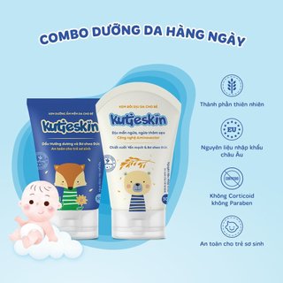 Combo 1 kem dưỡng ẩm và 1 kem dịu da Kutieskin - KKAD01