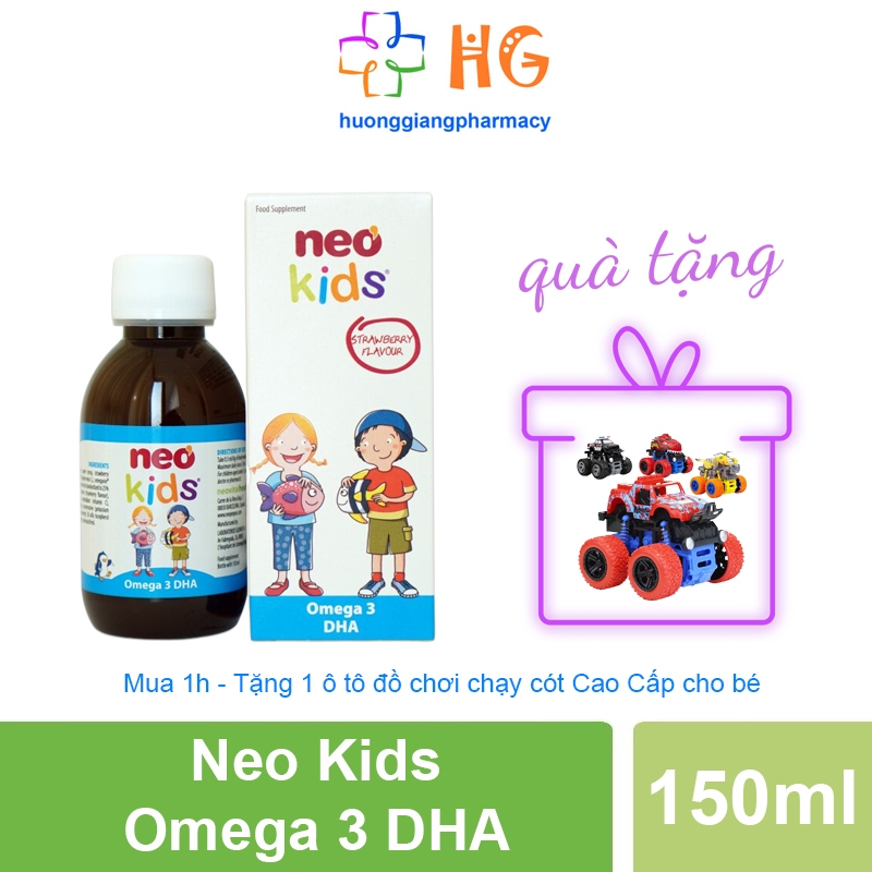 DHA cho bé Neo kids omega 3 DHA cho trẻ sơ sinh Vitamin D3 A E giúp phát triển trí não tăng cường thị lực Date T04 2024