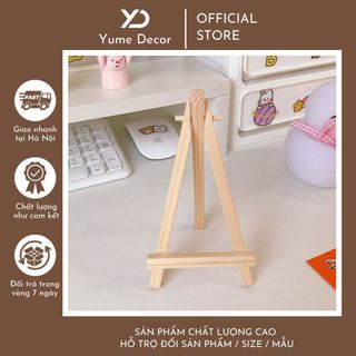 Kệ gỗ mini decor - kệ gỗ để tranh ảnh điện thoại trang trí decor để bàn học và văn phòng tiện lợi yume513