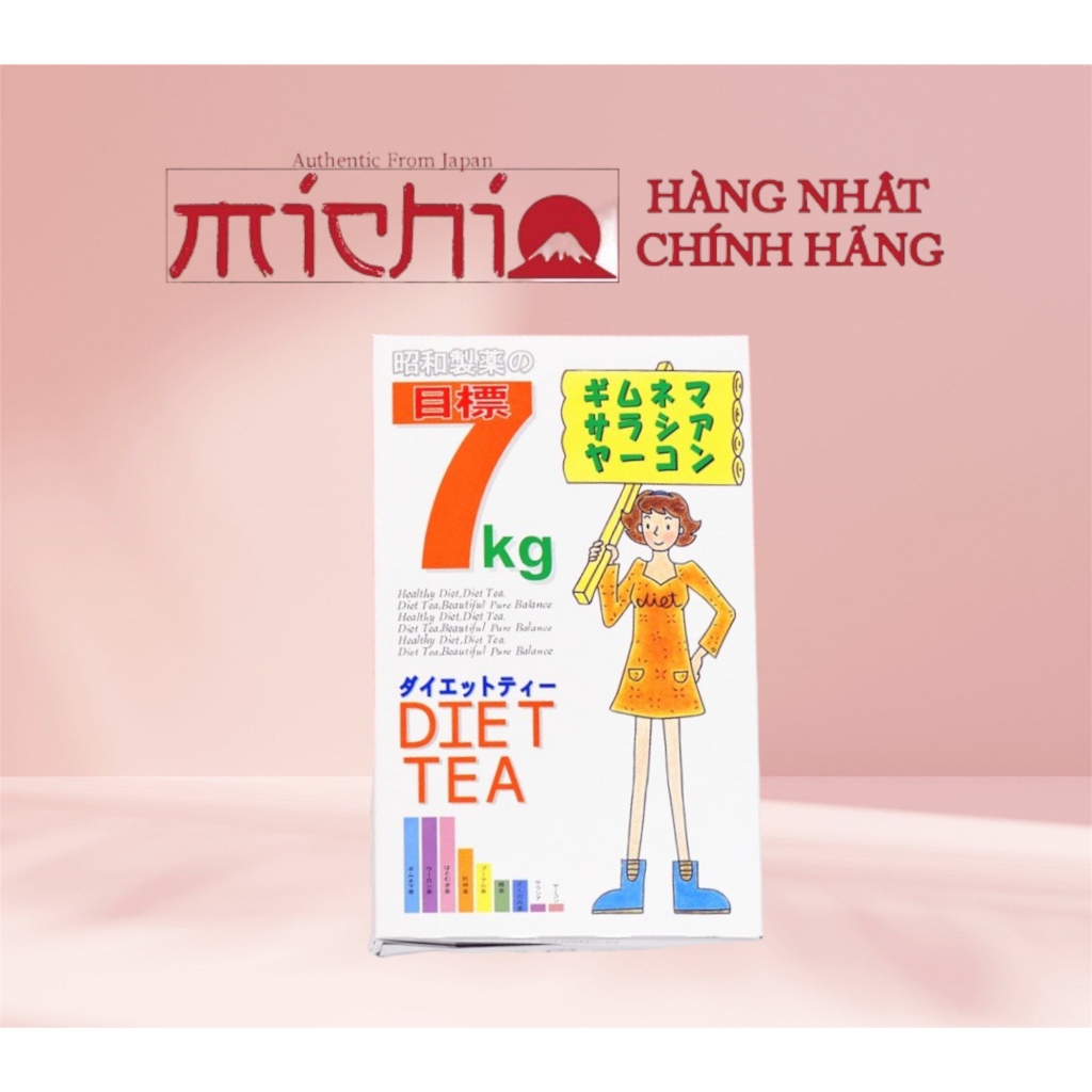 Trà Tea Diet 7kg Showa Seiyaky giảm cân nội địa Nhật Bản Date xa