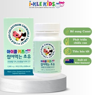 Kẹo viên chewable colostrum - viên nhai sữa non bổ sung protein và canxi cho trẻ nhỏ hộp 90 viên