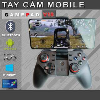 Tay cầm chơi mobile game v18 - bluetooth, led