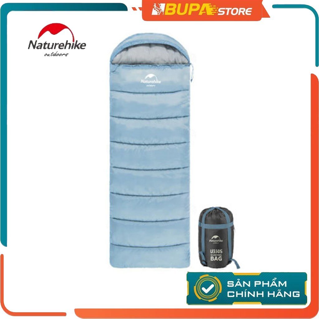 Túi ngủ NatureHike siêu nhẹ, có mũ trùm đầu NH20MSD07 U150 U250 U350 chính hãng