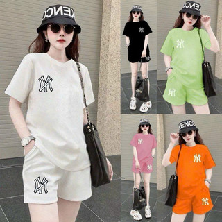 Set short cotton thêu logo cao cấp