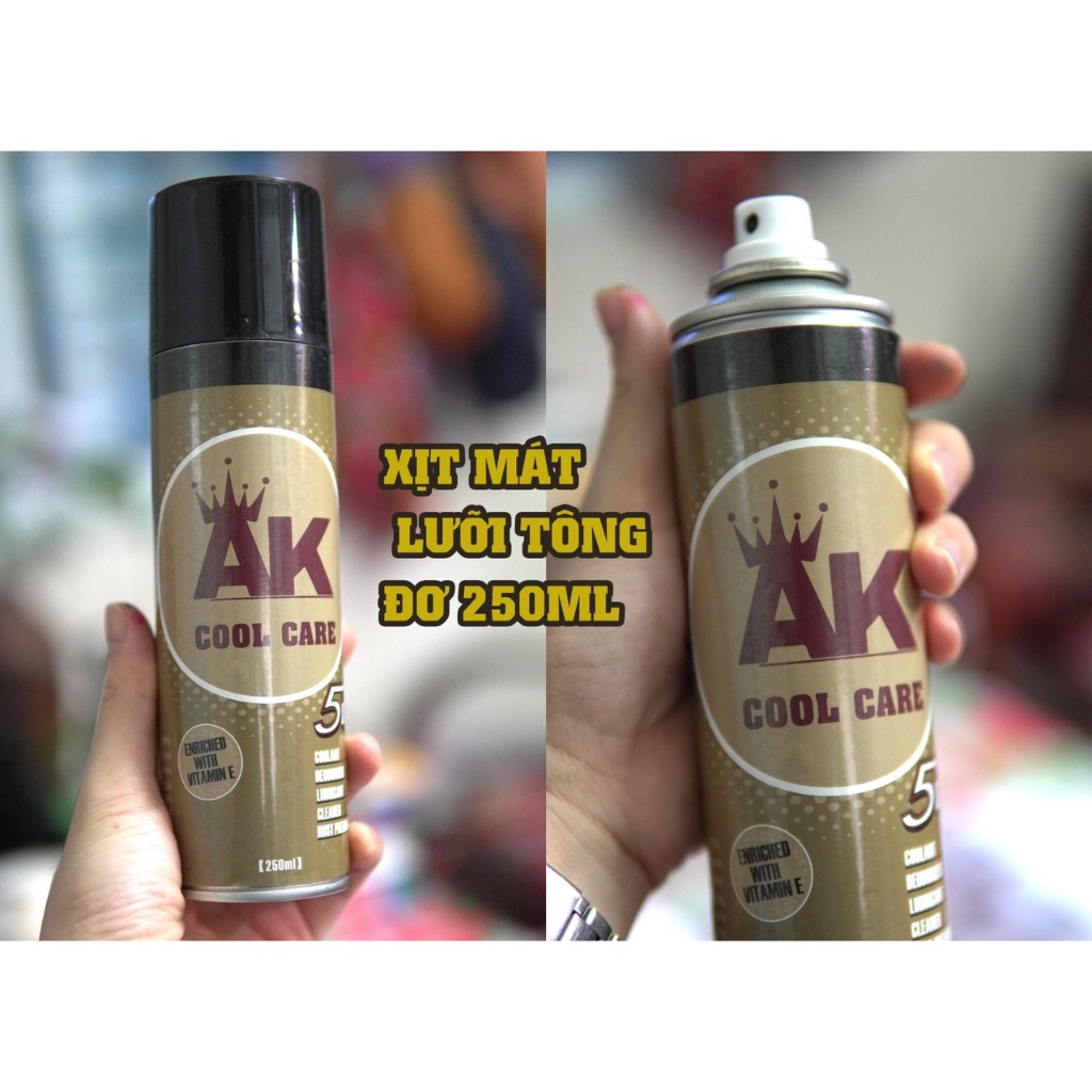 Dầu máy AK tra tông đơ & Chai xịt mát lưỡi AK