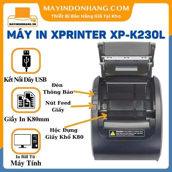 Máy in hóa đơn Xprinter XP K230L USB