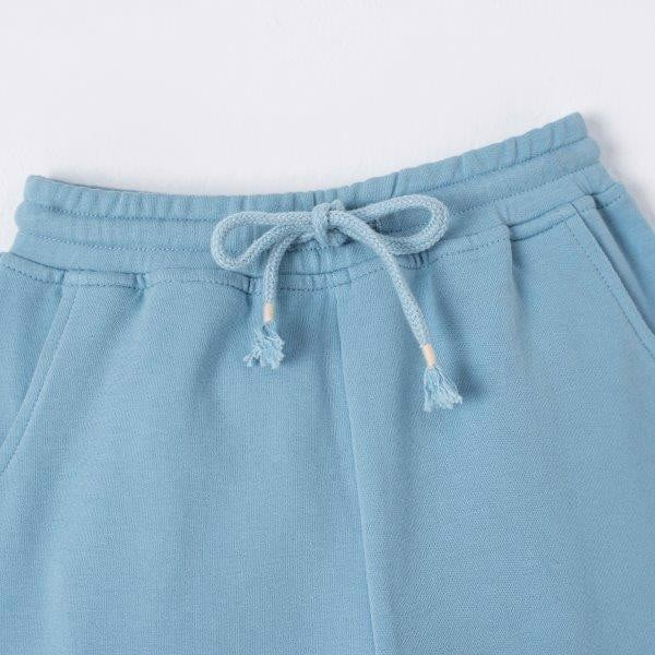 NOUS Bộ áo quần dài màu xanh cổ kéo khóa hình thêu trang trí 1Y 2Y 3Y 4Y