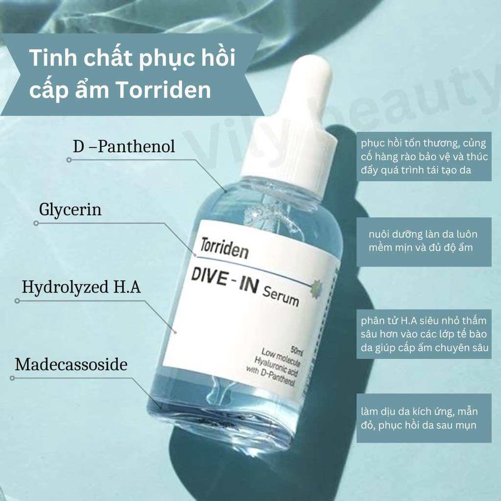 Serum Torriden Siêu Cấp Nước và Phục Hồi TORRIDEN Dive In Low Molecular HA