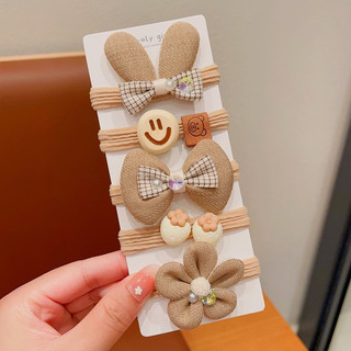 Combo 10 sét chun tóc thỏ hoa (sỉ 25k/ 1 sét)