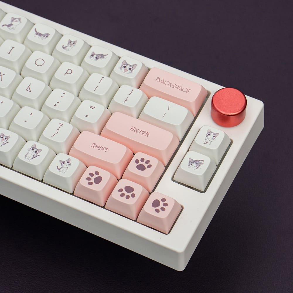 Bộ nút bàn phím cơ | Keycap XDA Cheese Cat | PBT Dyesub