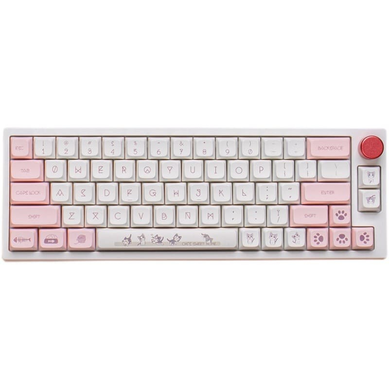 Bộ nút bàn phím cơ | Keycap XDA Cheese Cat | PBT Dyesub