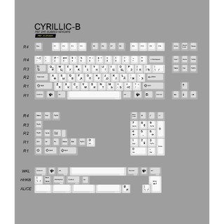 Bộ nút bàn phím cơ | keycap jc cyrillic - pbt dyesub