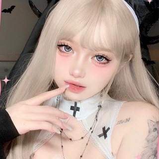 Lens- Kính áp tròng Sky Contact lens không độ Green- Blue