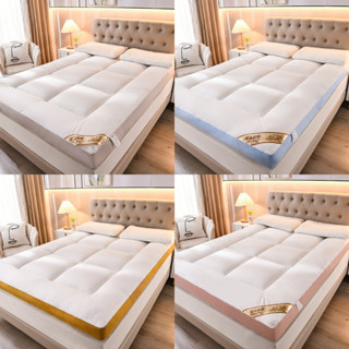 10CM Topper Nệm, Tấm Bảo Vệ Nệm Cao Cấp Êm Ái, Mềm Mại Kích Thước 1m2/1m4/1m6/1m8, tấm đệm trải sàn sợi bông siêu thoáng