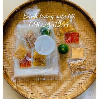 1 bịch bánh tráng ớt sate dầu tỏi muối nhuyễn siêu cay tây ninh