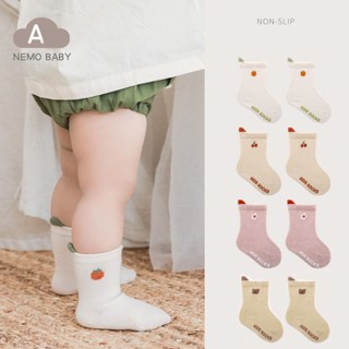 Tât chống trơn trượt cho bé, tất cổ cao nemo baby hoạ tiết dễ thương cho bé trai, bé gái NM6-NM9
