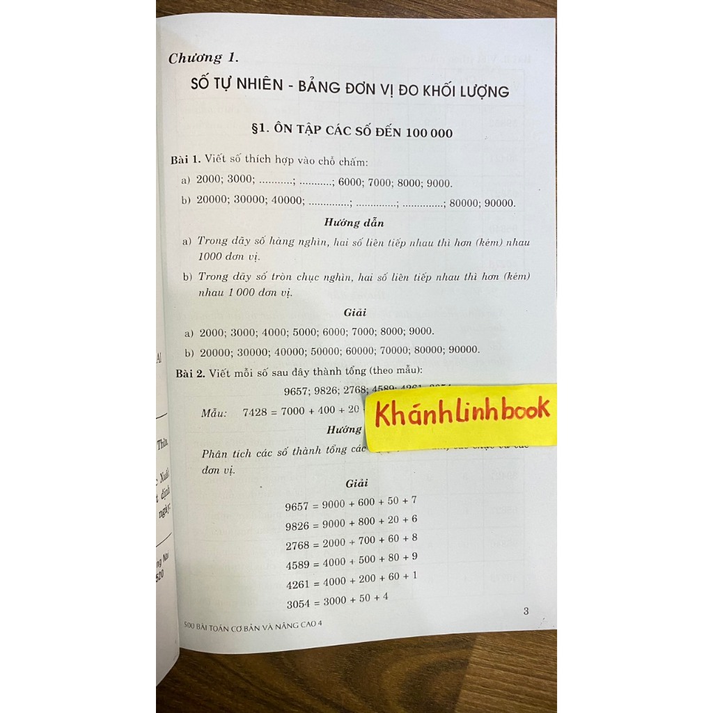 Sách - 500 Bài Toán Cơ Bản Và Nâng Cao Lớp 4