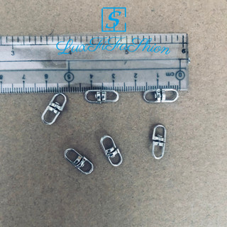 Gói 10 Khoen nối móc khóa xoay 360 độ kích thước 15.6mm