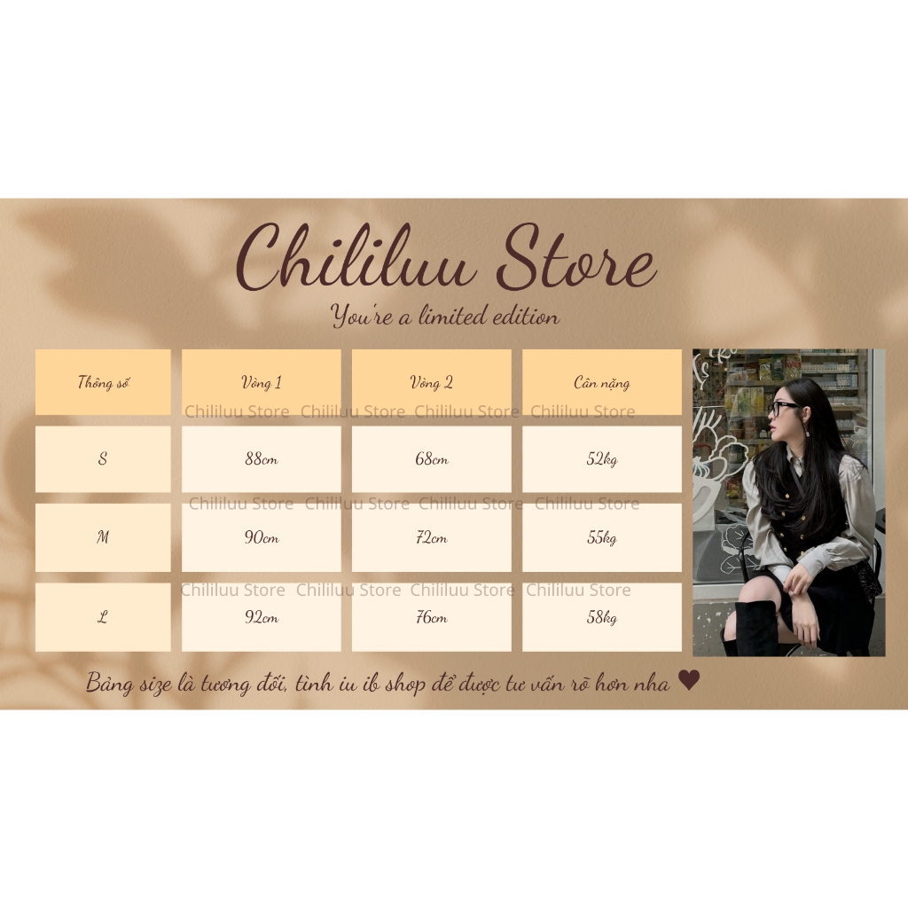 Set nhung nữ ba chi tiết Chililuu áo gile nhung và áo sơ mi tơ xám kèm chân váy nhung xếp ly cực xinh