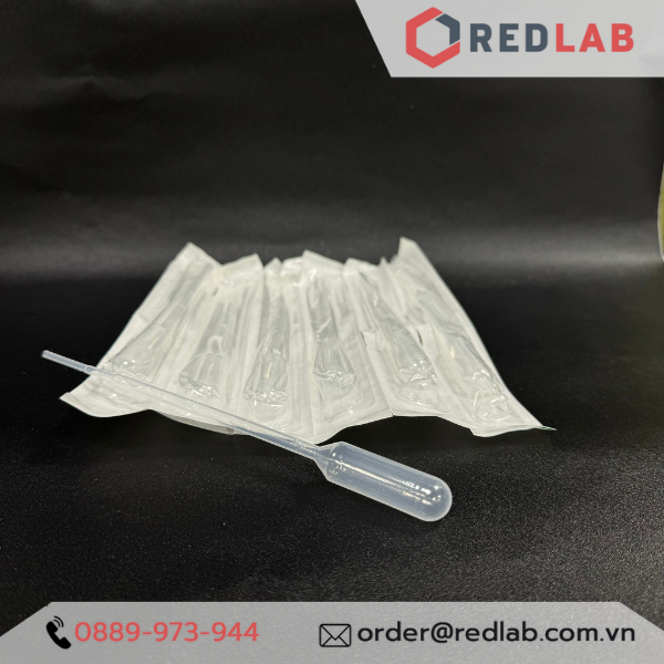 Ống hút pipet nhỏ giọt nhựa 1ml 3ml Tiệt trùng từng ống hãng PT Medical, pipet pasteur single pack, sterile, có VAT