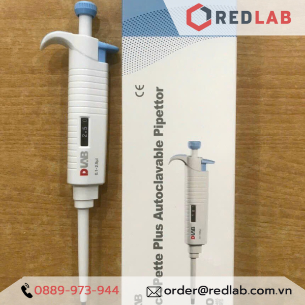 Micropipet hấp tiệt trùng 1 kênh DLAB nhiều thể tích