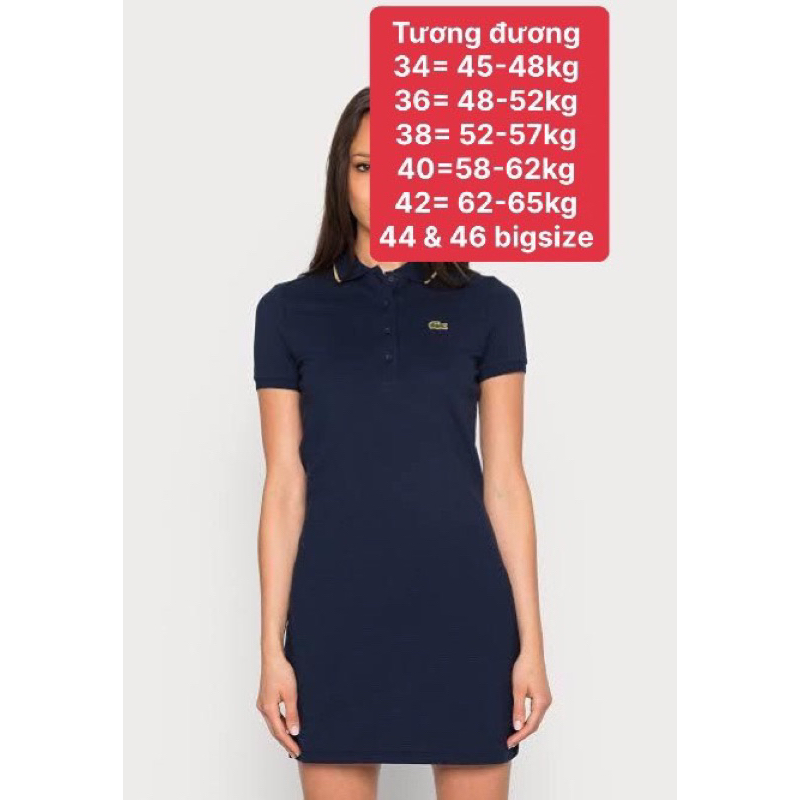 La..co.s.t.e Women's Classic Short Sleeve Stretch Mini Pique Polo Dress