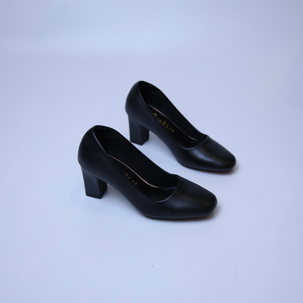 Giày mũi vuông cao 5 phân, 7 phân, giày mũi vuông trơn công sở cao 5cm, 7cm