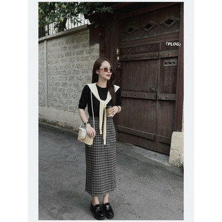 ( Sẵn ) Set áo kèm cv dạ kèm khăn